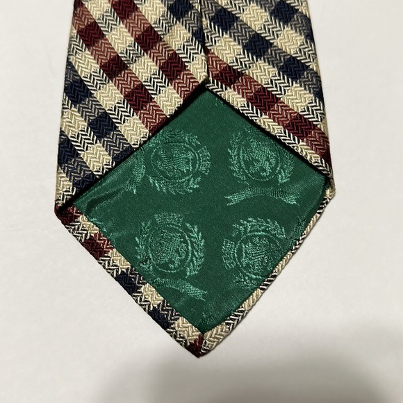 Tommy Hilfiger Two Prints Plaid Silk tie - Picture 5 of 6